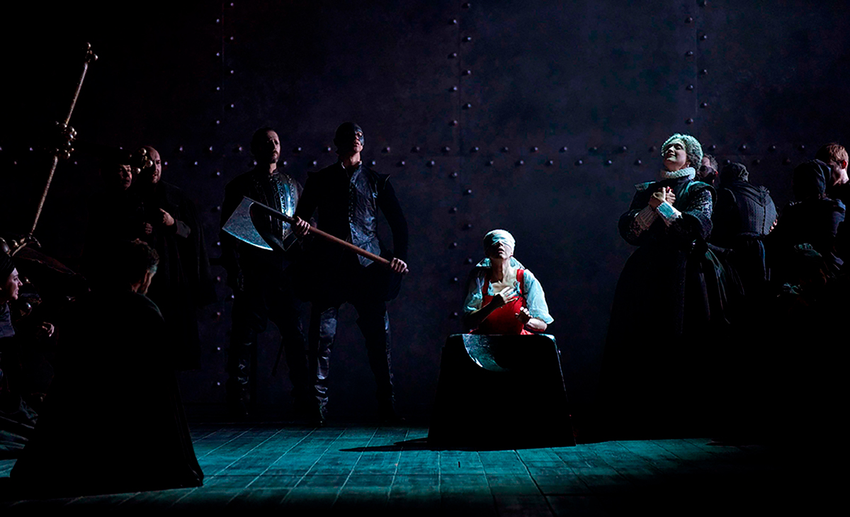 Escena de Maria Stuarda de Gaetano Donizetti en el Teatro Real de Madrid