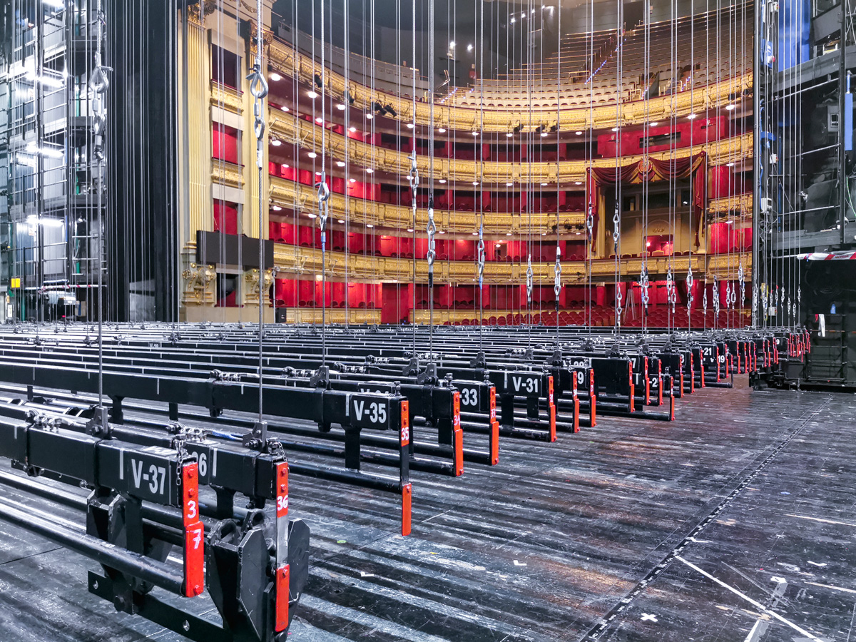 Sala Principal del Teatro Real de Madrid vista desde el escenario