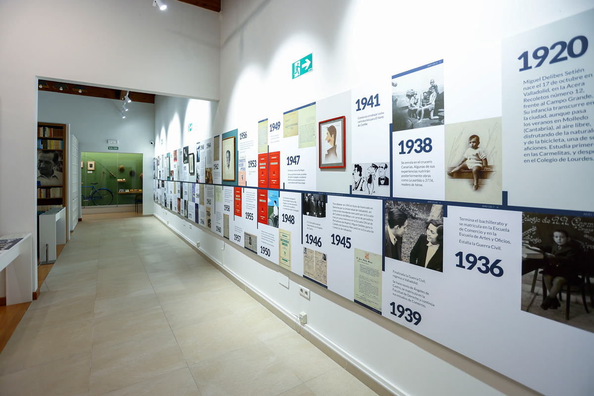 Recorrido museístico con paneles informativos sobre Delibes