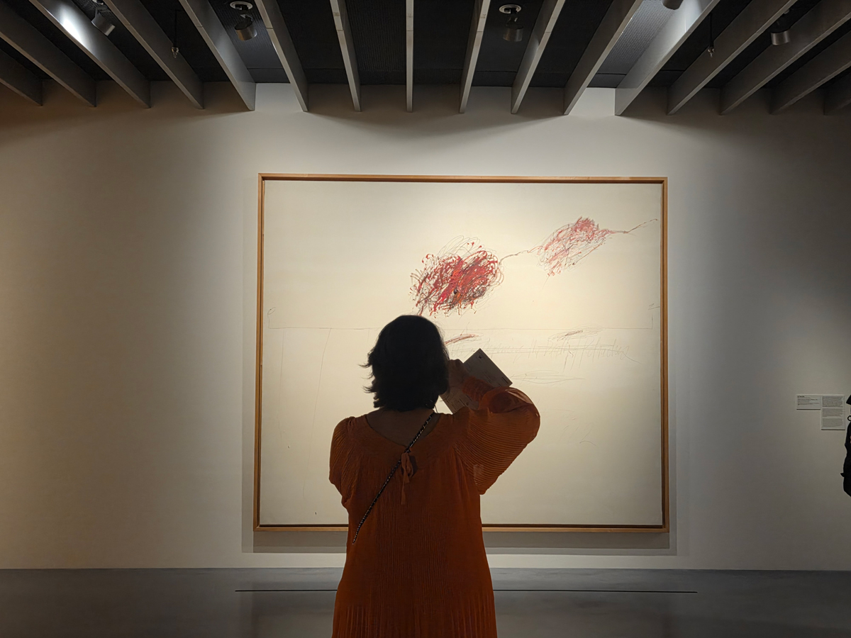 Aquiles llorando la muerte de Patroclo de Cy Twombly en el Centre Pompidou Málaga