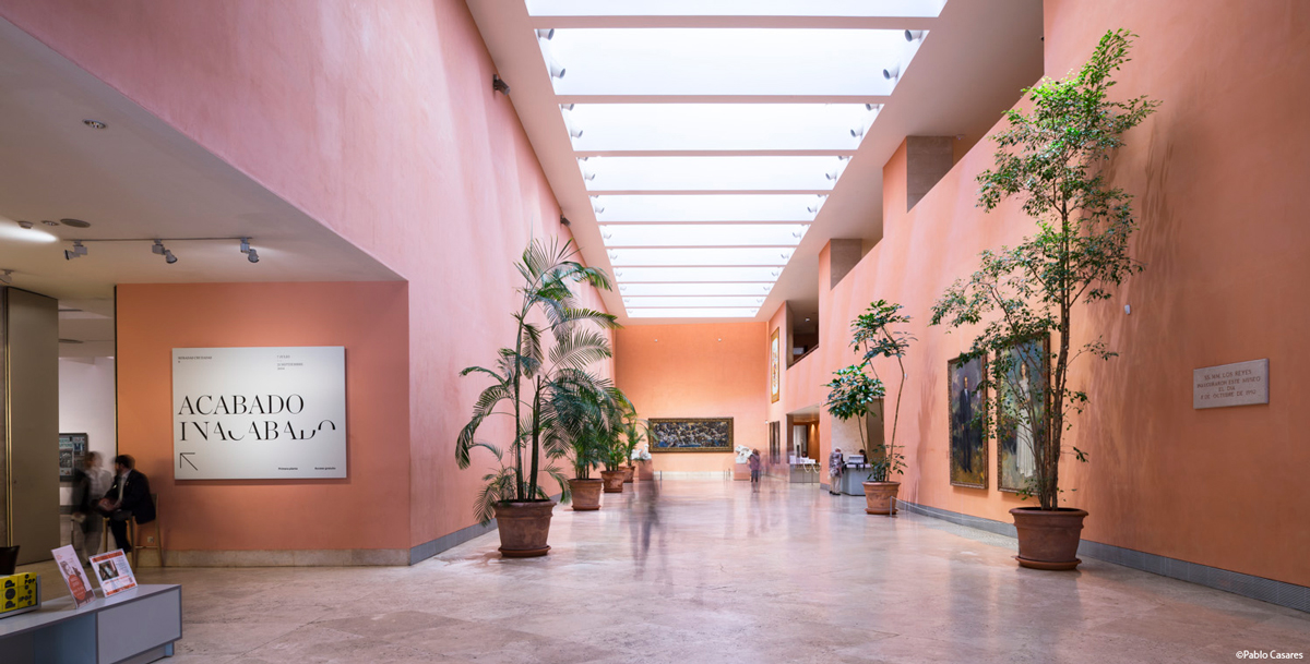Hall central del Museo Thyssen-Bornemisza de Madrid