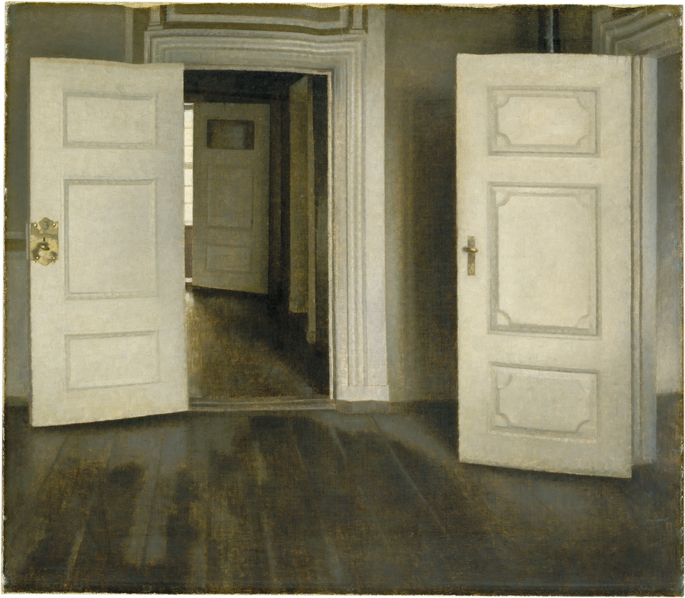Interior minimalista de Vilhelm Hammershøi en el Museo Nacional Thyssen-Bornemisza de Madrid
