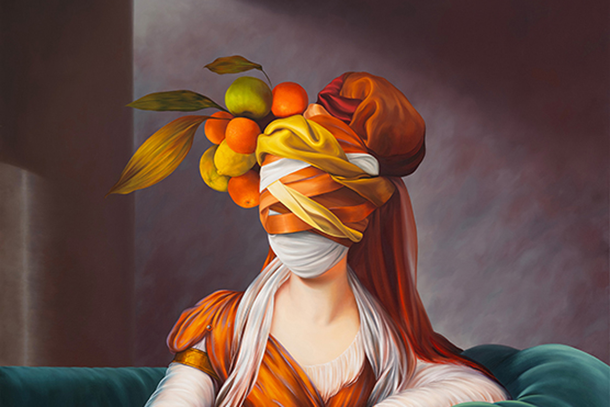 Juszkiewicz_Venetian_Red_1-(1) Ewa Juszkiewicz. Portrait in Venetian Red (after Élisabeth Vigée Le Brun) 2024. Colección privada © Ewa Juszkiewicz
