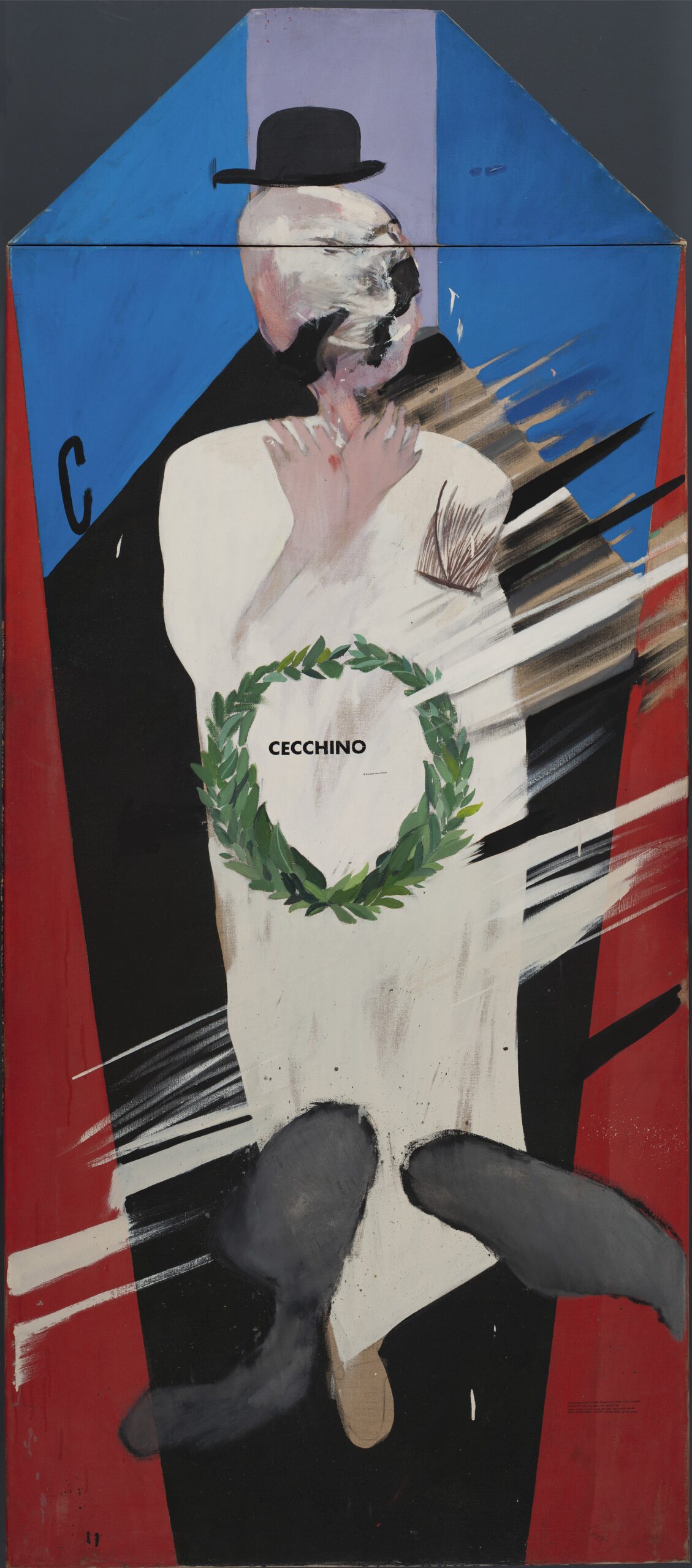 En memoria de Cecchino Bracci, obra de David Hockney conservada en el Museo Nacional Thyssen-Bornemisza.